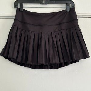 Gold Hinge - Black Pleated Tennis Skirt - Size Large
